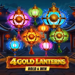 4 Gold Lanterns Hold & Win